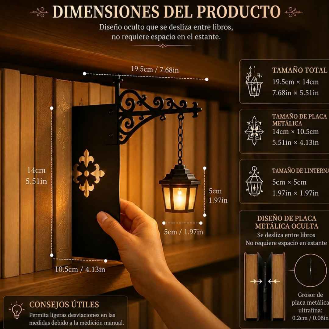 Lámpara LED decorativa para estantería