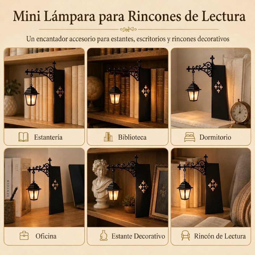 Lámpara LED decorativa para estantería